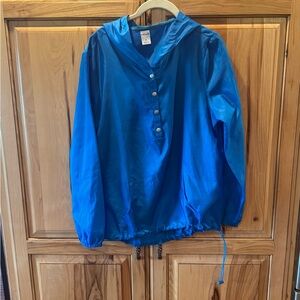 Lightweight Blue Pullover Windbreaker Hoodie